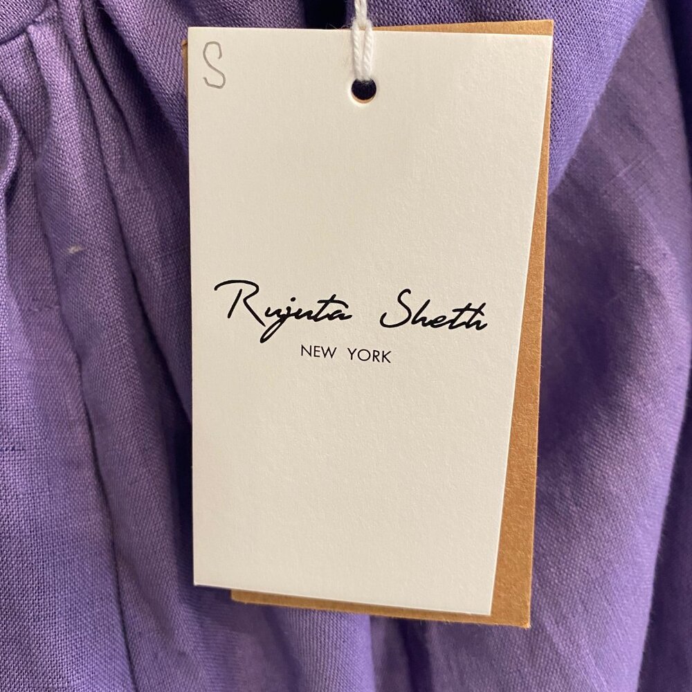 Sleeveless Purple Maxi Dress with Cross-Back Detail - Picture 5 of 8